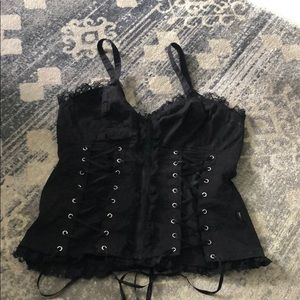 Black Lace Corset Top by Tripp NYC